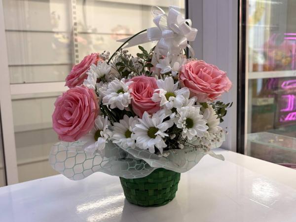 Корзинка с розами