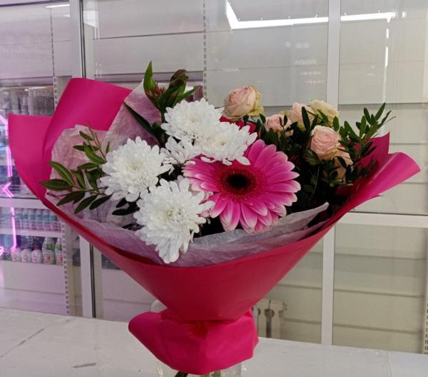 Букет "Сборный 7 Малиновый"