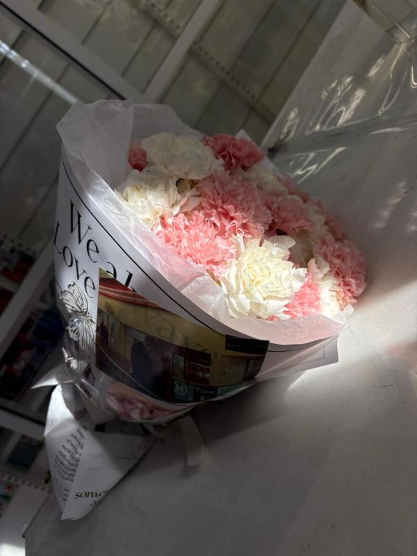 Букет "Розово-белый"